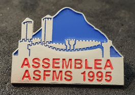 V642 - Pin ASSEMBLEA ASFMS 1995 Lugano Bellinzona Burg