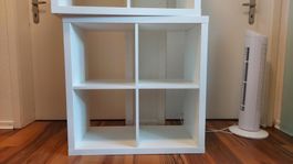 IKEAL KALLAX Regal, Hochglanz, weiss, 77 x 77cm - 1 von 4