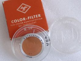 Vintage Agfa Color-Filter K19 30mm Orange Filter Slip-on +++