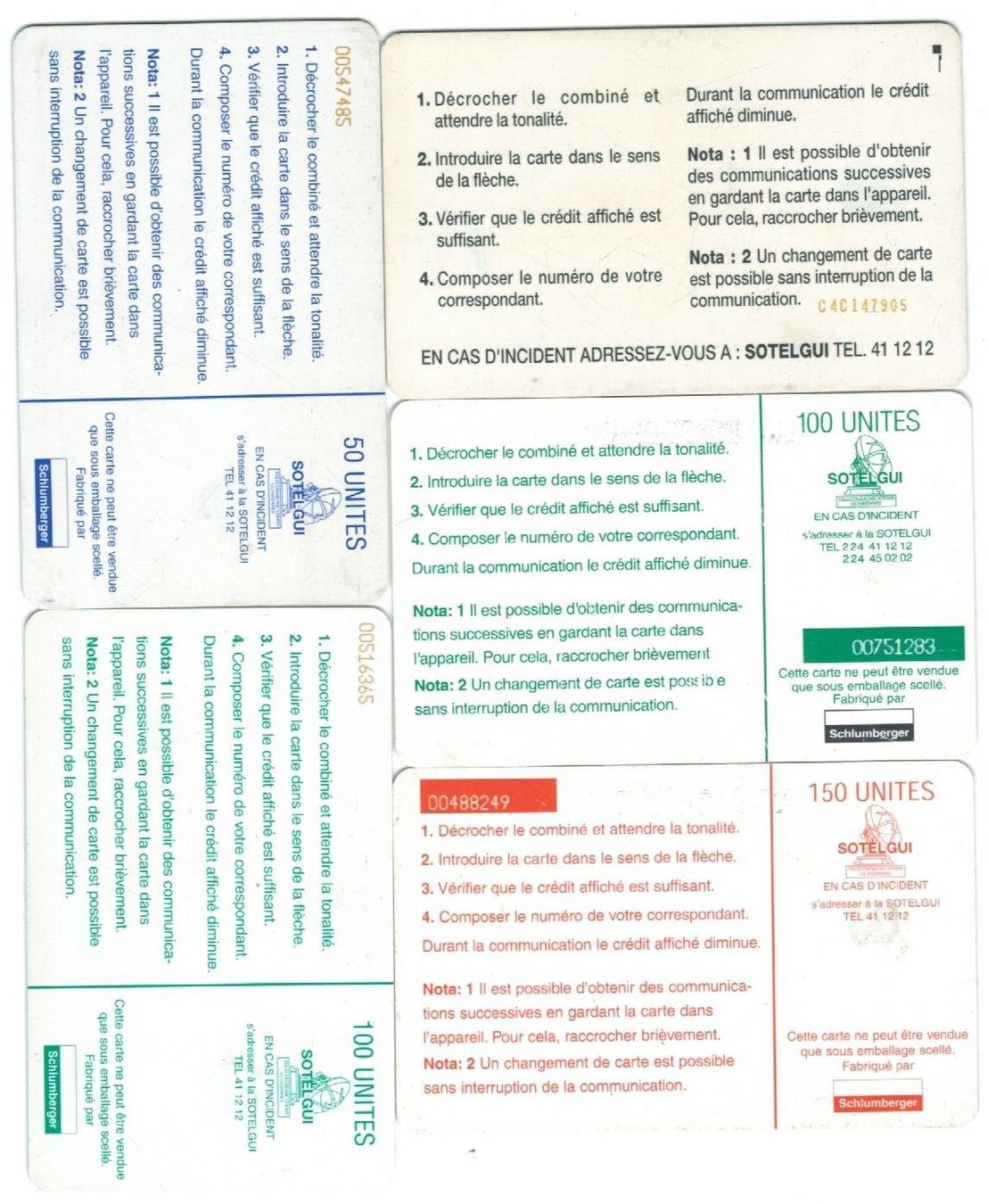 Telefon- & Taxkarten: 5 Telefonkarten Guinea – Gebraucht aus Zürich von Tolima194 1