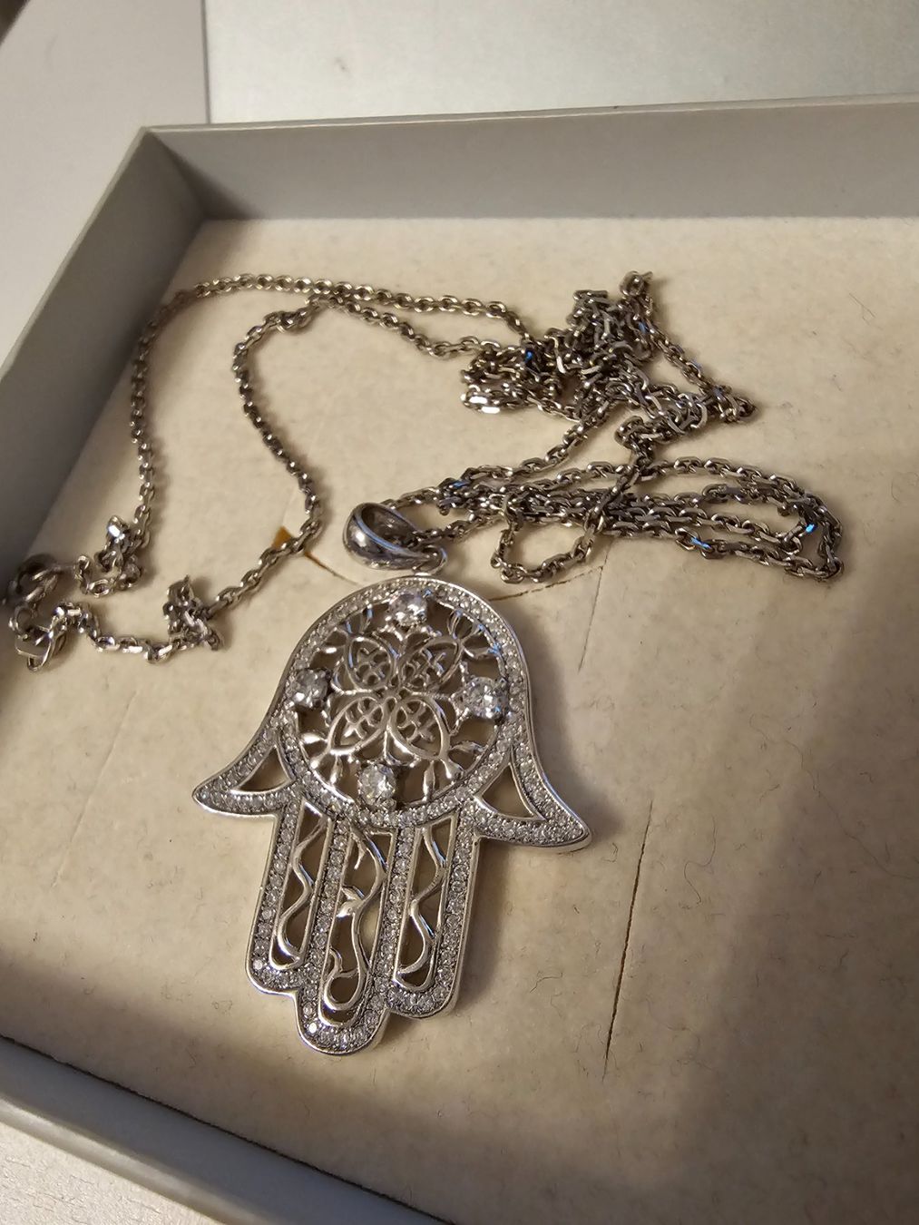 Catenine: Halskette silber Hamsa Hand – Usato da Langenthal venduto da SecondChanceShop 1