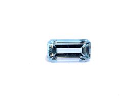 Aquamarin-1.29 ct-Smaragd Schliff-Natural-Idar-Oberstein