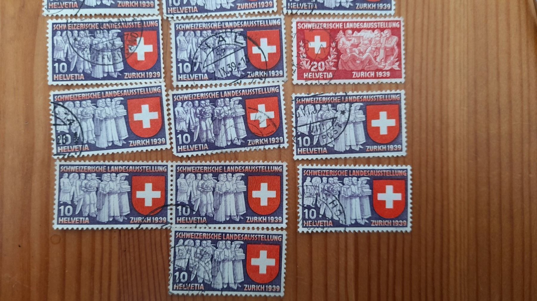 Alle Briefmarken: Schweizerische Landesausstellung 1939 – Gebraucht aus Balgach von SIMEON27 2