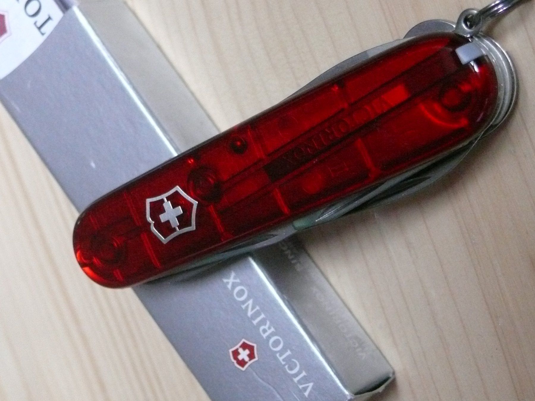 Coltelli tascabile: Victorinox Climber red trans – Nuovo e nell'imballaggio originale da Seon venduto da Hl5703 1