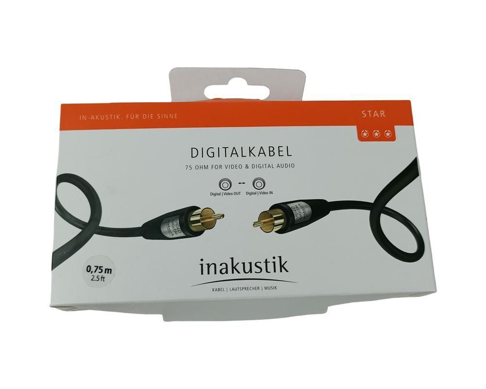 Inakustik Cavi: INAKUSTIK STAR Digital Koaxkabel 0.75m – Usato da Luzern venduto da Restwert_Luzern