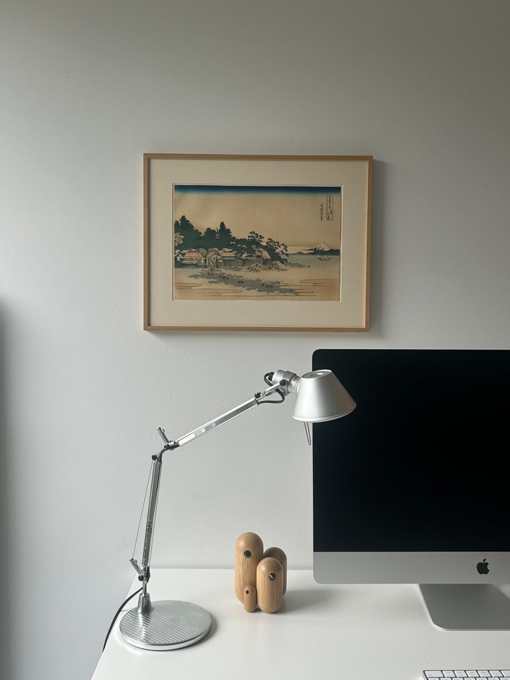 Tableau vue de Fuji, Japon. 19e siecle 25x36.5 cm decoration (Gebraucht ...