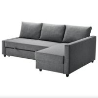 FRIHETEN Eckbettsofa mit Bettkasten, Skiftebo dunkelgrau