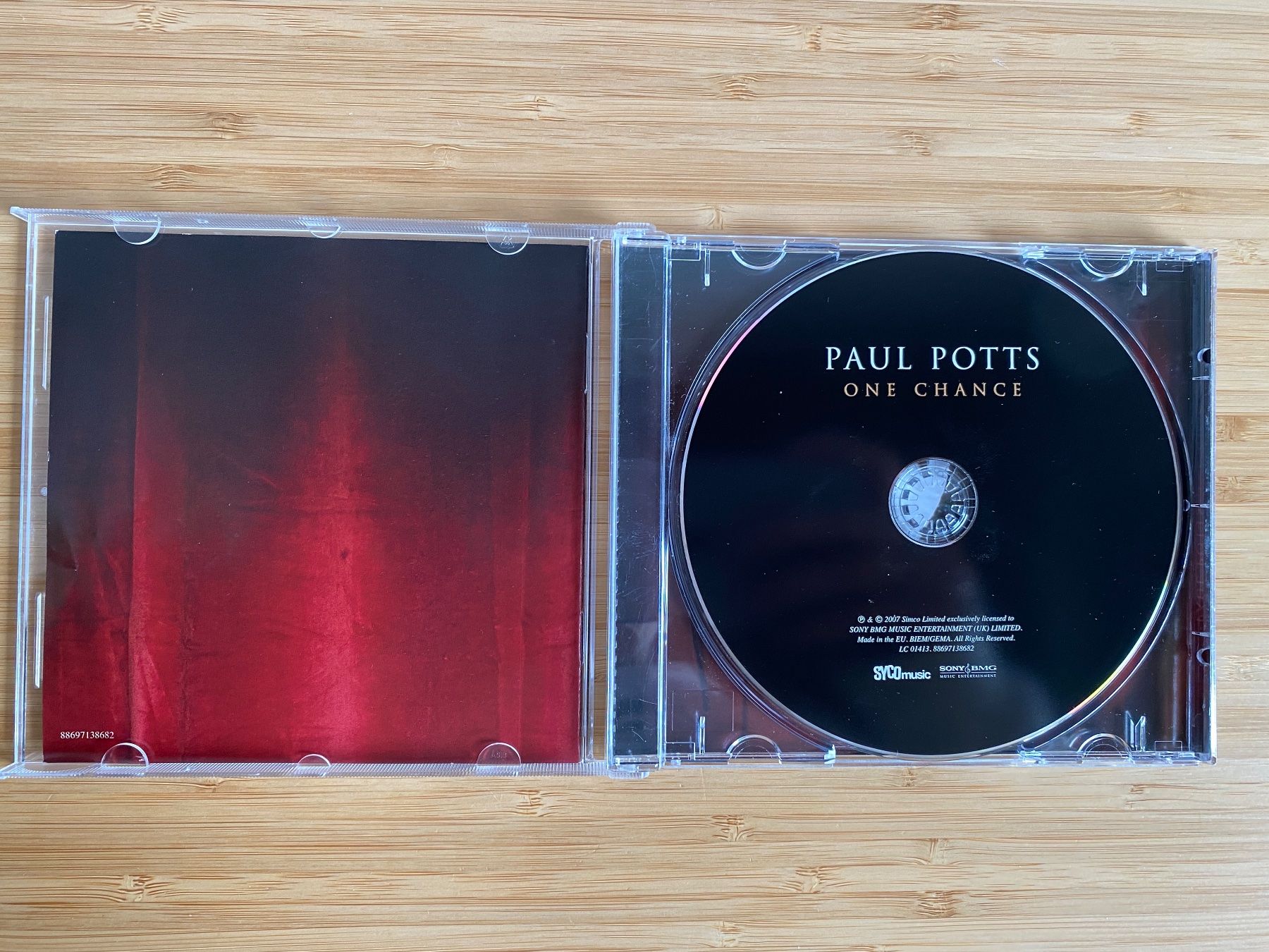 CD: Paul Potts – One Chance – Nuovo (secondo la descrizione) da Zürich venduto da Wim-Broccoli 2