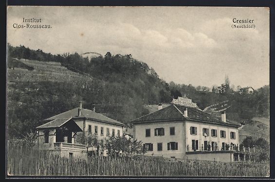 Cartoline postali: AK Cressier, Institut Clos-Rousseau – Usato da Berlin venduto da bartko-reher