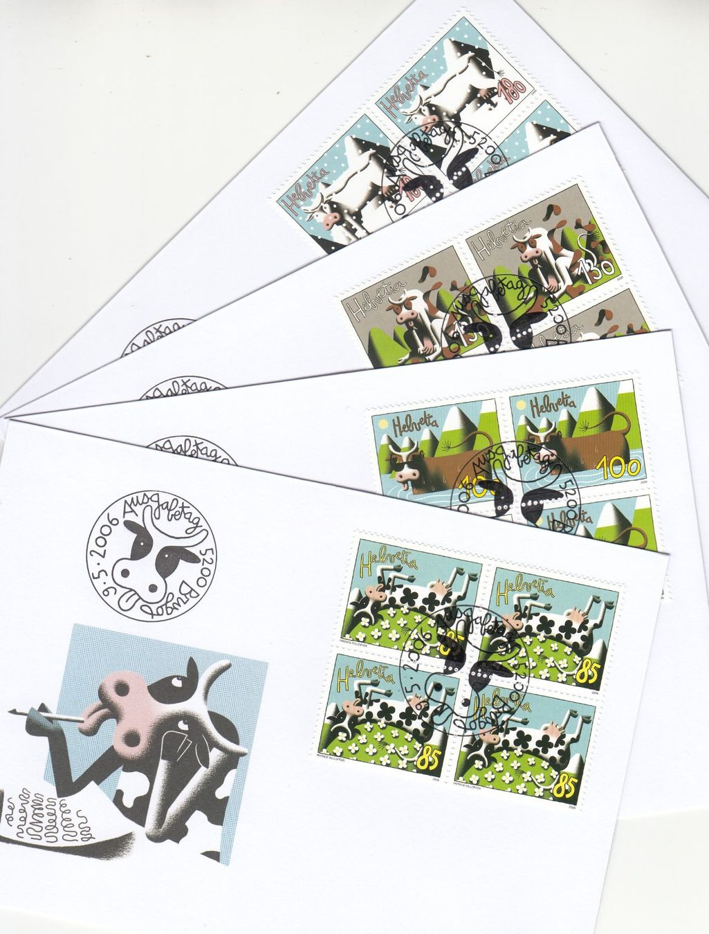 Tutti i francobolli: SBK 1198 - 1201 im 4er-Block FDC – Usato da Bürglen TG venduto da StampGraf