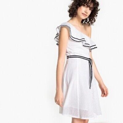 Robe d'été blanche à une épaule La Redoute