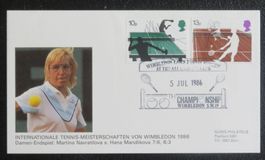 Ersttagsbrief Steffi Graf, Wimbledon 86