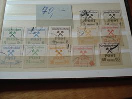 Deutschland um 1946, Satz Grossräschen, gestempelt