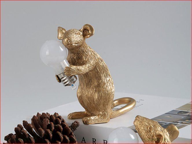 Lampade: Maus LED-Nachtlicht goldfarbig – Nuovo e nell'imballaggio originale da Burgdorf venduto da XJ6 3