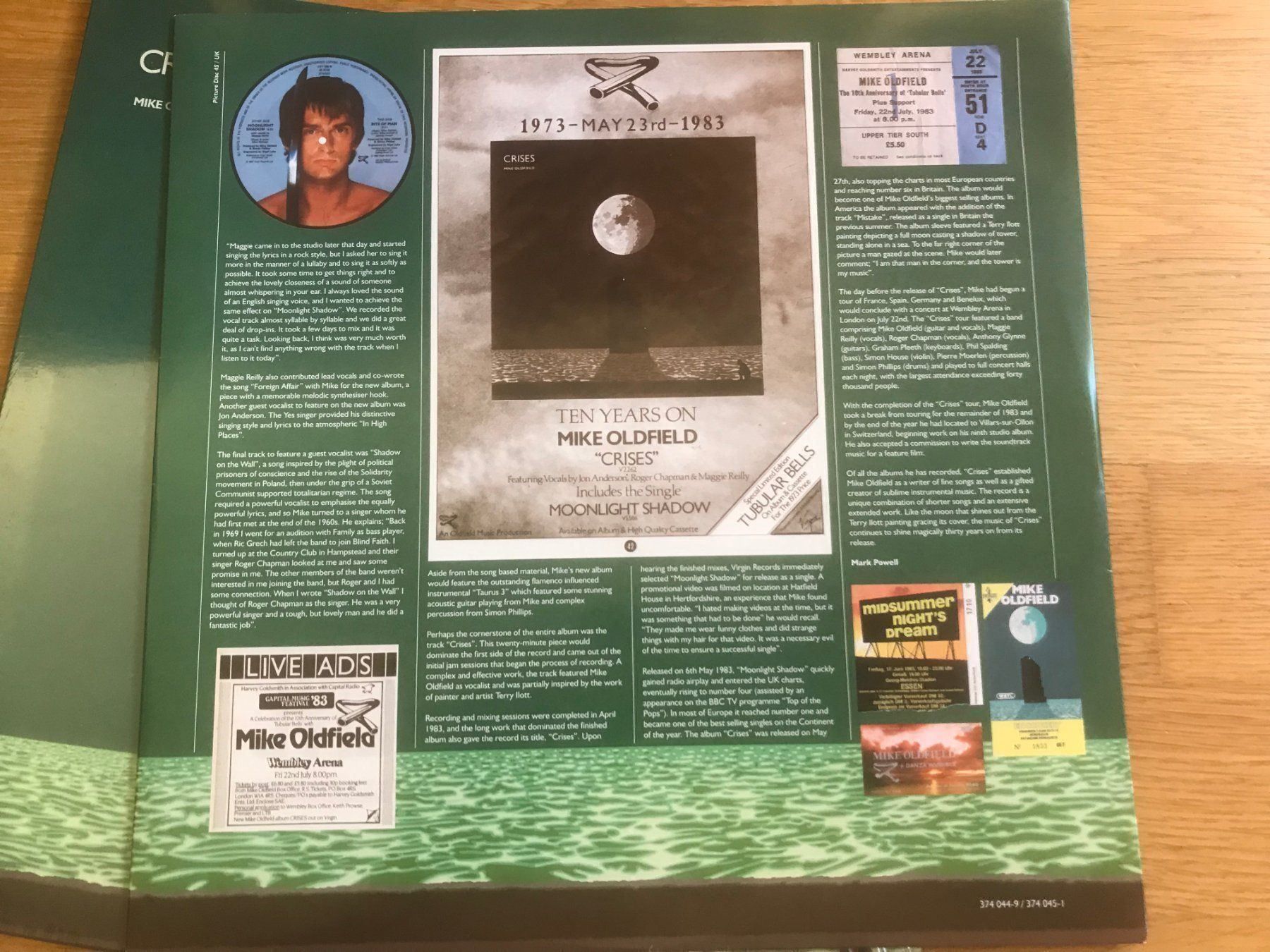 Dischi in vinile: Mike Oldfield - Crises 180gr Remasterd – Nuovo (secondo la descrizione) da Mörel venduto da Manolocana 3
