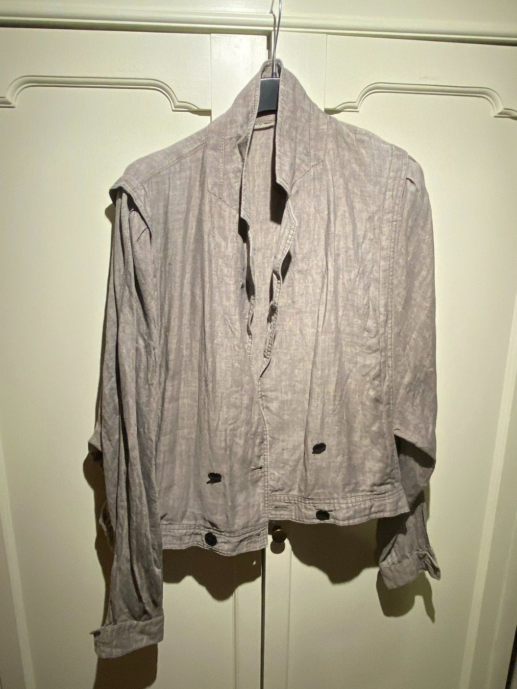 Giacche: DAMEN JACKE ,GRAU-LEINEN – Usato da Meienried venduto da ManuelaBoutique