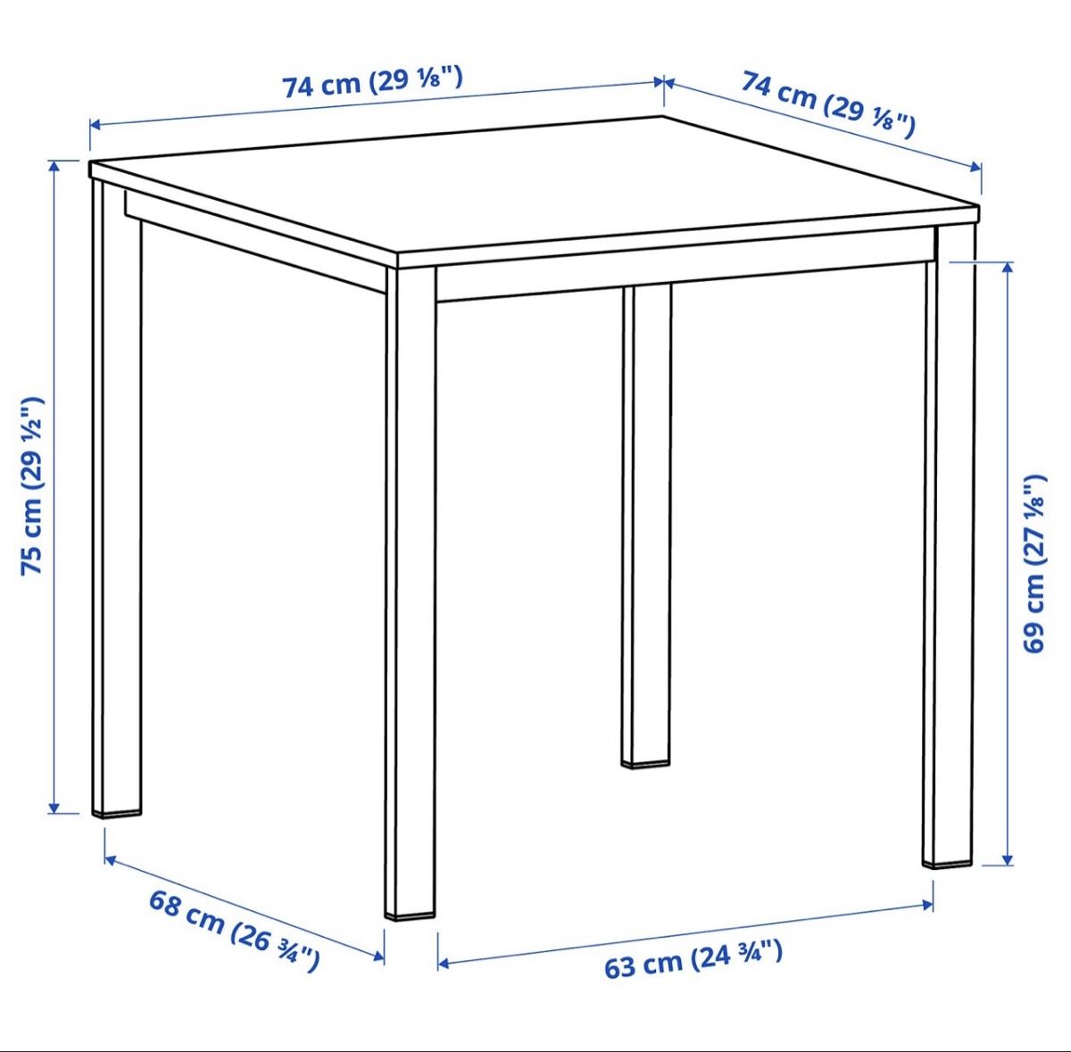 Ikea Tische: IKEA VIHALS Table 74x74cm – Neu (gemäss Beschreibung) aus Horgen von yun_jv9b 3
