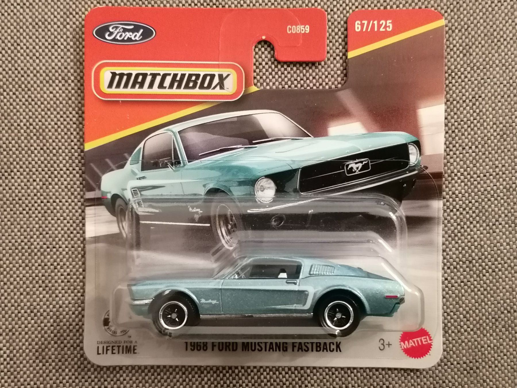 Matchbox Modellini d'auto: Matchbox 1968 Ford Mustang Fastback – Nuovo e nell'imballaggio originale da Basel venduto da vintagecollector