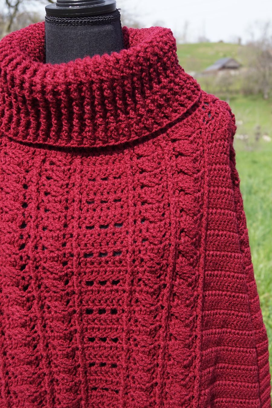 Lana: Selbst gehäkelter Poncho – Nuovo (secondo la descrizione) da Wimmis venduto da GrandePequenoAtelier 1
