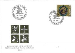 FDC Pro Patria Einzelmarke 1983