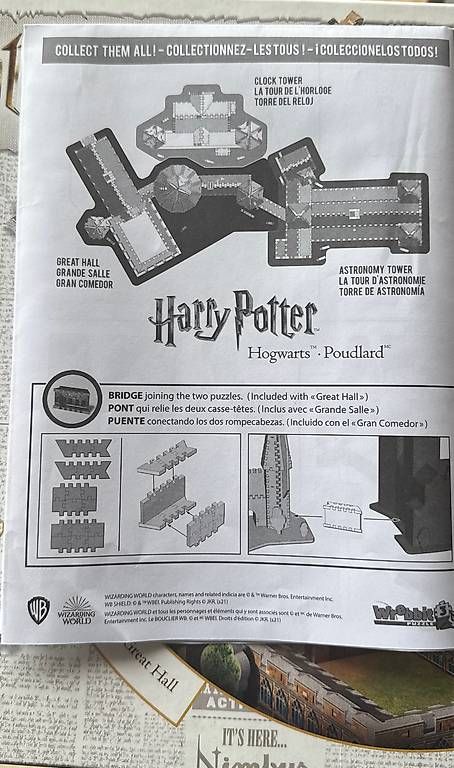 Puzzles: 3D Puzzle Harry Potter Hogwarts – Gebraucht aus Richterswil von sarabi33 3