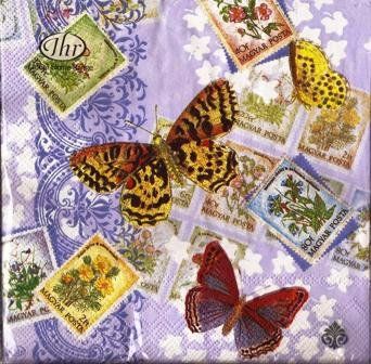 Tovaglioli: 2  Servietten Schmetterling Marken – Nuovo (secondo la descrizione) da Basel venduto da Happybaer