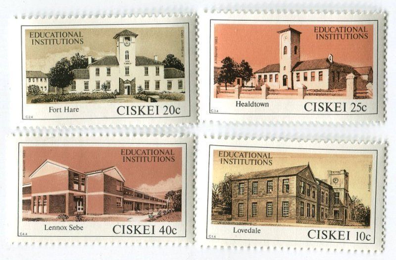 Tutti i francobolli: Briefmarken "Universität". Ciskei – Nuovo e nell'imballaggio originale da Basel venduto da Butsch5