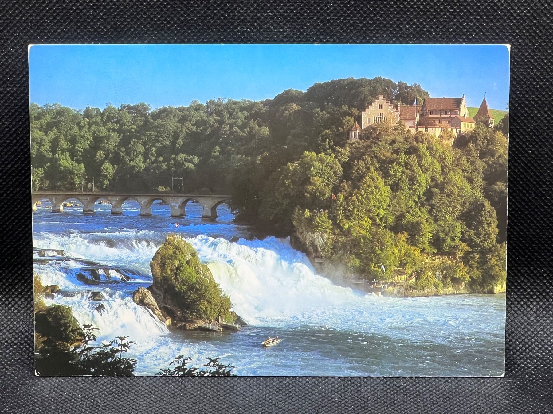 Cartoline postali: Rheinfall, mit Schloss Laufen – Usato da Widnau venduto da Brusi9