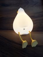 LED-Nachttischlampe "Ducky" Ente, weiss, dimmbar, Timer!