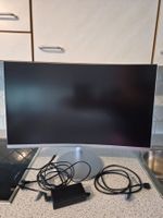 Samsung Monitor Curved 27 Zoll mit Kabeln und Netzteil