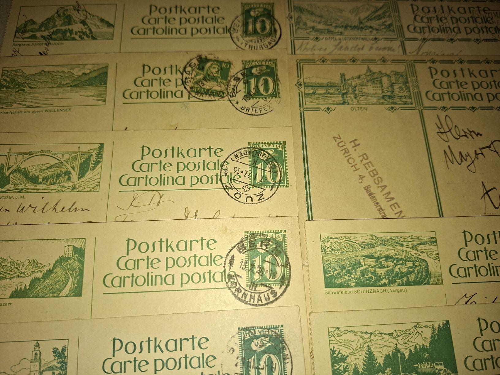 Alle Briefmarken: Bildpostkarten Lot 2 22Stk. – Gebraucht aus Balgach von SIMEON27 5