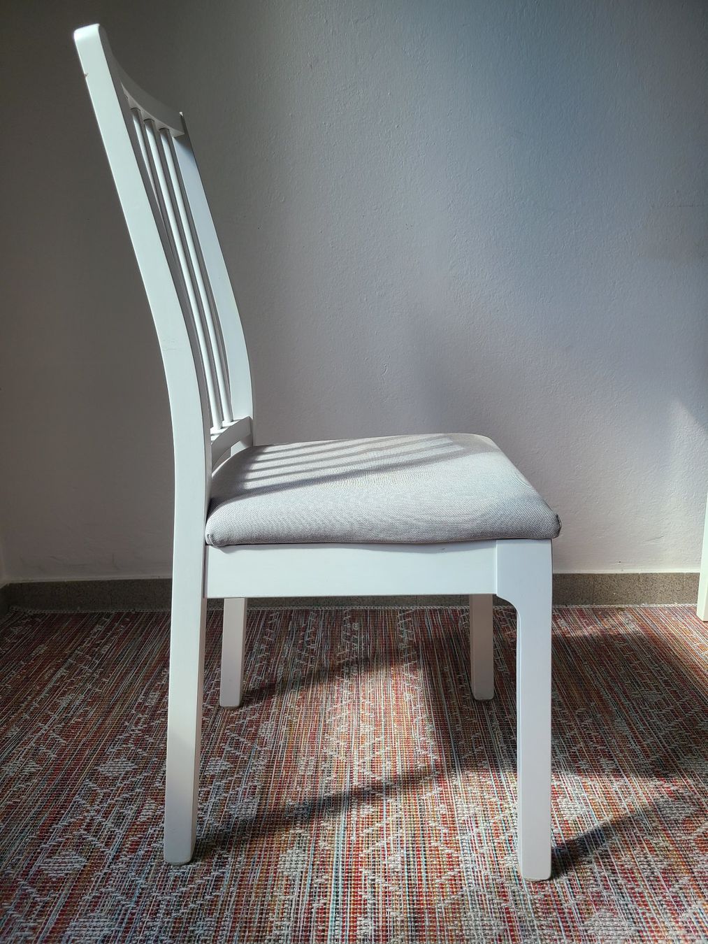 Ikea Sedie: Esszimmerstuhl weiss Stoffbezug – Usato da Bern venduto da chl_tyy7 1