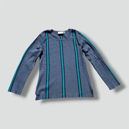 Lacoste green striped sweatshirt