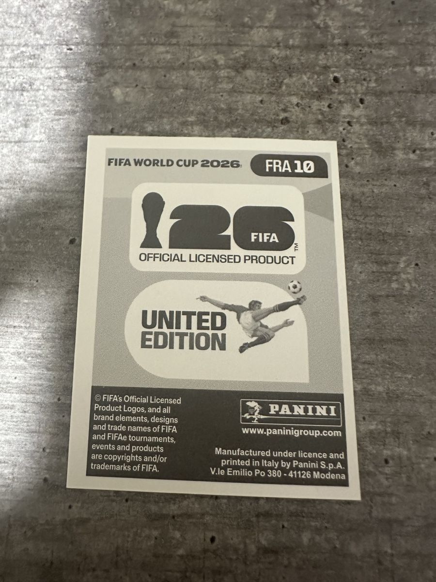 Panini Sammelbilder & Trading cards: FRA 10 , FIFA WORLD CUP 2026 PANINI  – Neu (gemäss Beschreibung) aus Frauenfeld von 1PegPeg1 1