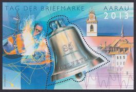 2013, Tag der Briefmarke Aarau Block Nr. 1488 postfrisch **