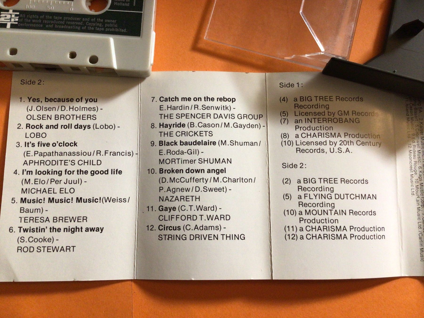 Musicassette: Dancing on a Saturday Night, Doppel MC – Usato da Steinach venduto da Quarkie 2