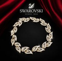 Swarovski Collier Vintage, 18k vergoldet original, Neu, Box
