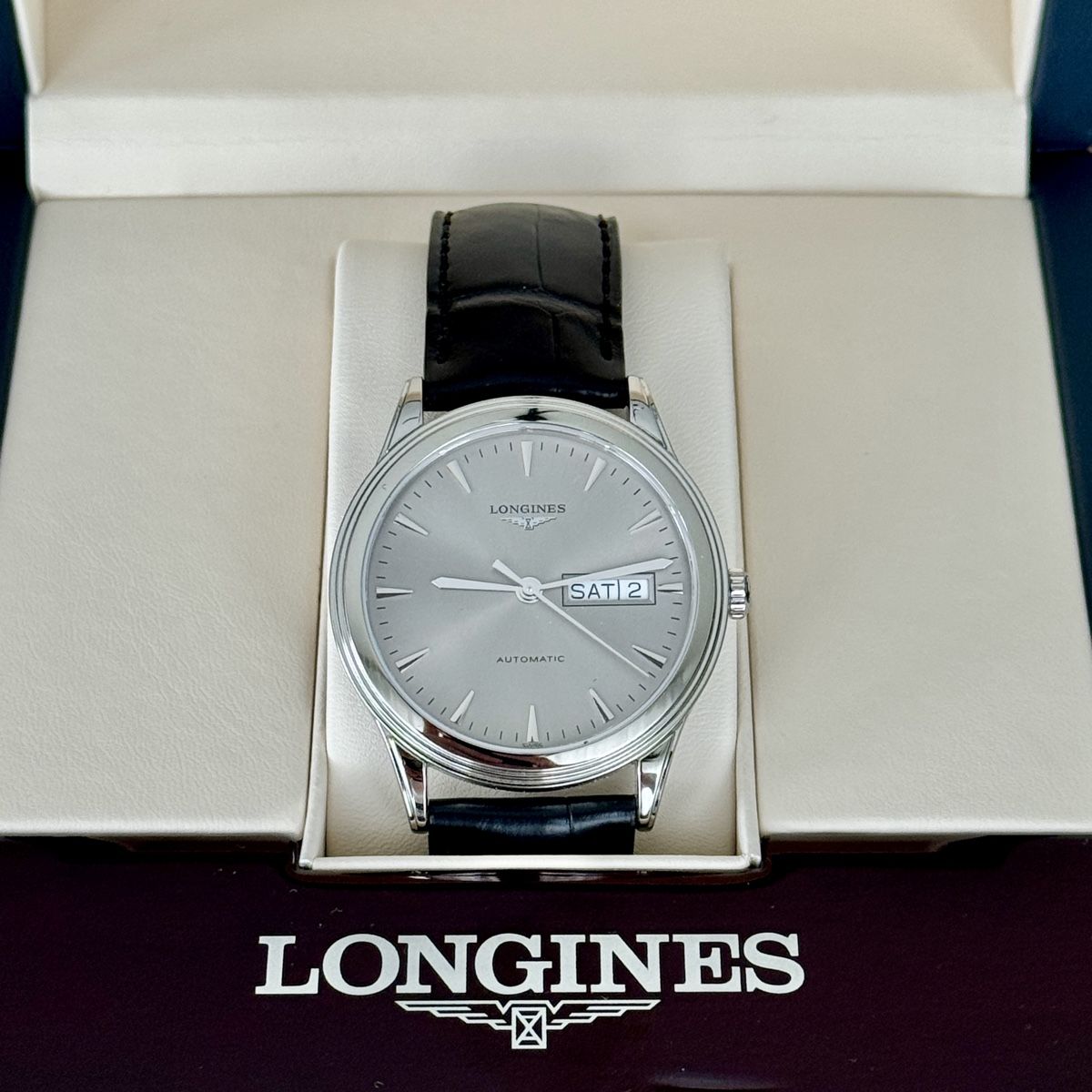 Longines Orologi: Longines Flagship Heritage automatico day-date - full set – Usato da Massagno venduto da luc_8p7j