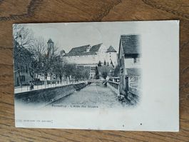 Alte PK / Porrentruy - L'Allee des Soupirs Gelaufen 1905