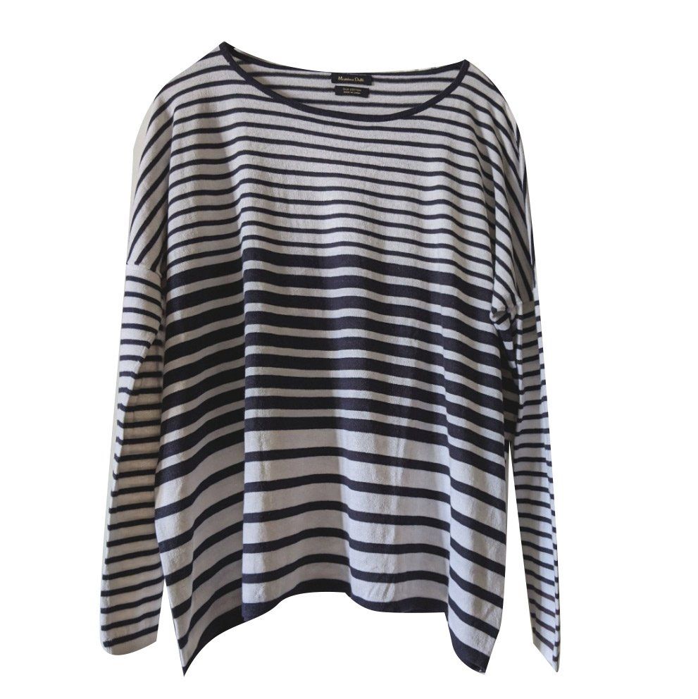 Massimo Dutti Maglioni & Felpe: MASSIMO DUTTI : Pull-marinière tout doux coton/soie S-M-L – Nuovo (secondo la descrizione) da Petit-Lancy venduto da lilycerise