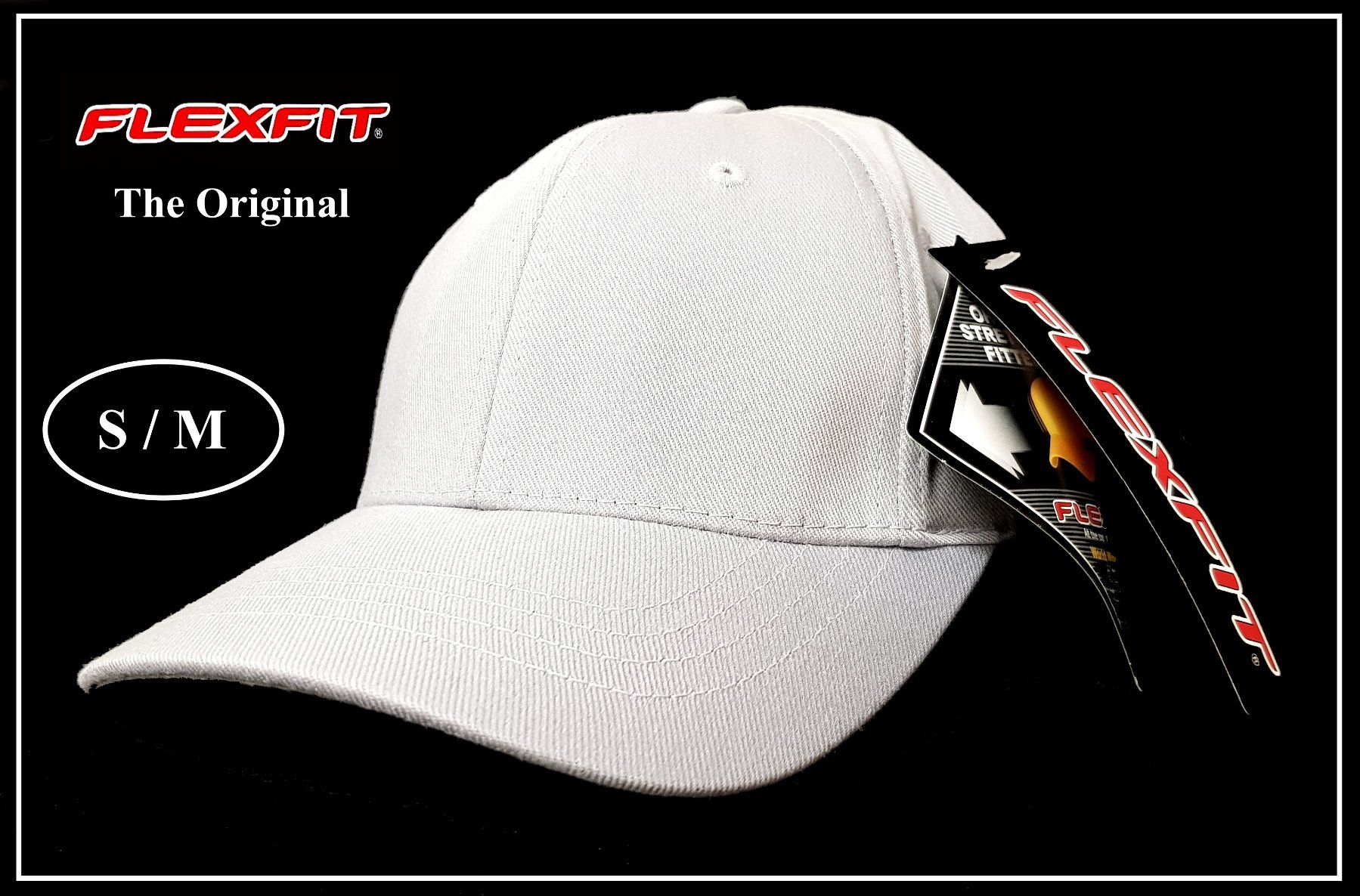 Hüte, Mützen & Caps: Original FLEXFIT® Cap / Weiss / S-M – Neu (gemäss Beschreibung) aus Winterthur von -carabao-