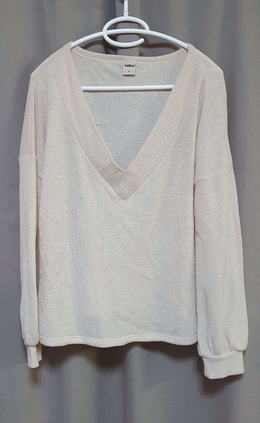 Zebra Pullover & Sweatshirts: Pull en maille fine beige – Gebraucht aus Echallens von Echo_ed6