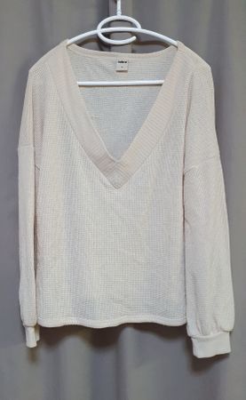 Pull en maille fine beige