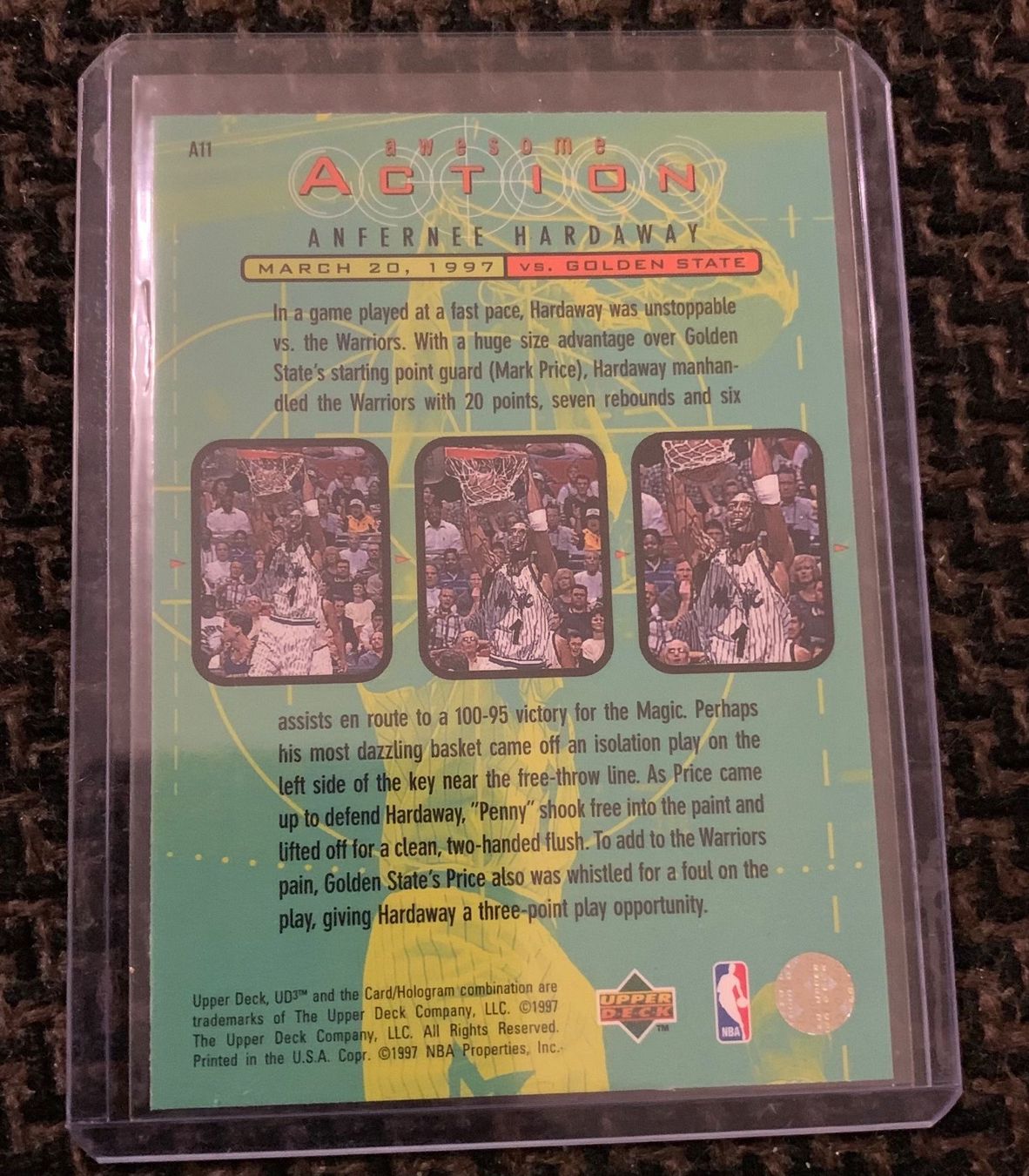 Nba Carte collezionabili: NBA Anfernee Hardaway Awesome  Action Card – Nuovo (secondo la descrizione) da Muttenz venduto da joba23 1