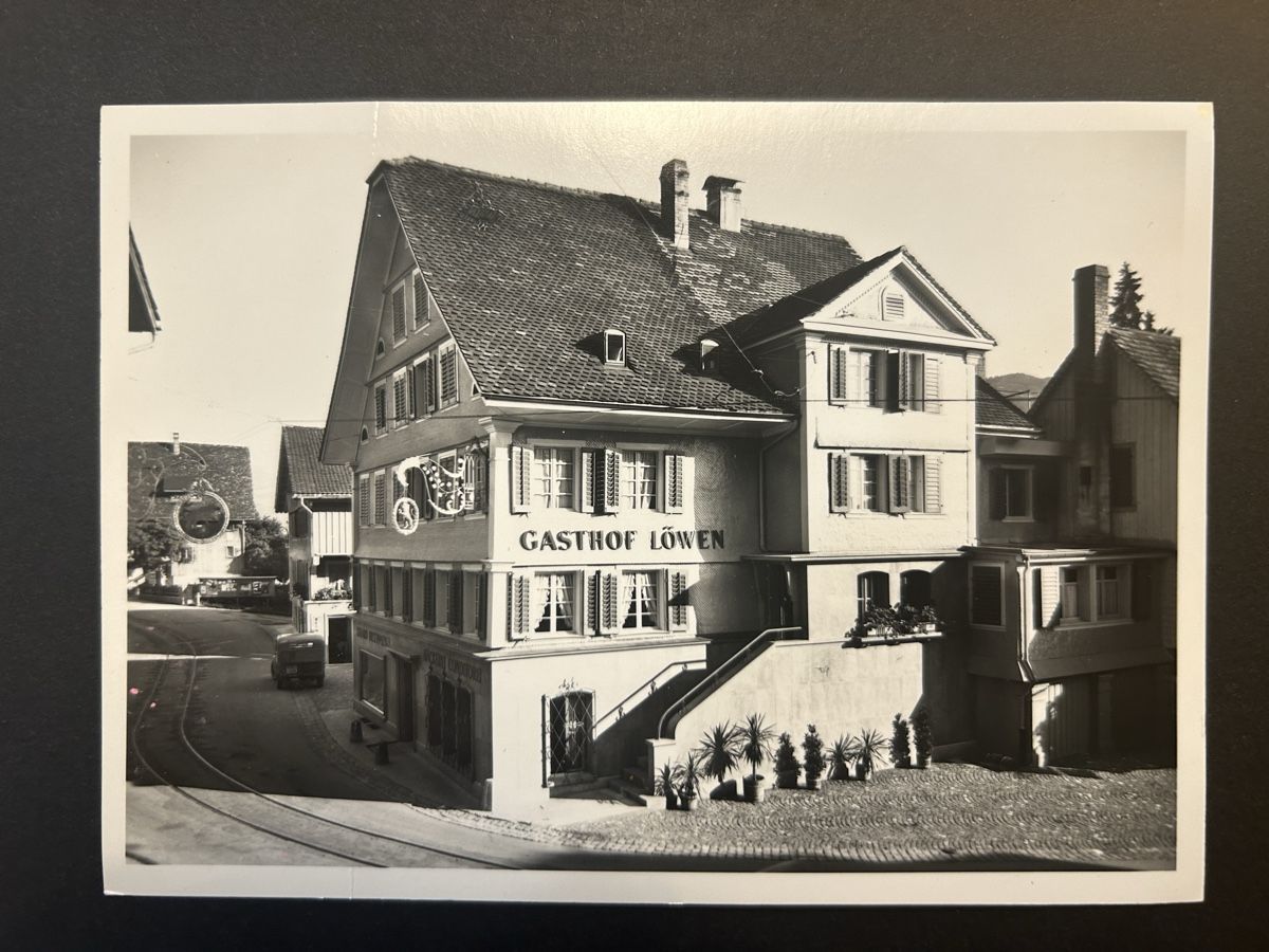 Ansichtskarten: Oberägeri Restaurant Löwen – Gebraucht aus Fanas von Alessio11