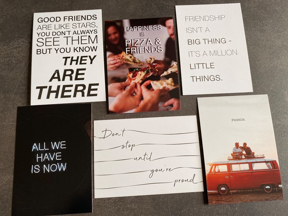 Postcards Text, quotes - set 15x10.5cm (Neu (gemäss Beschreibung)) in ...