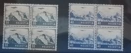 F24) F43-44, Farbänderung im 4-Block postfrisch Kt. 380.-