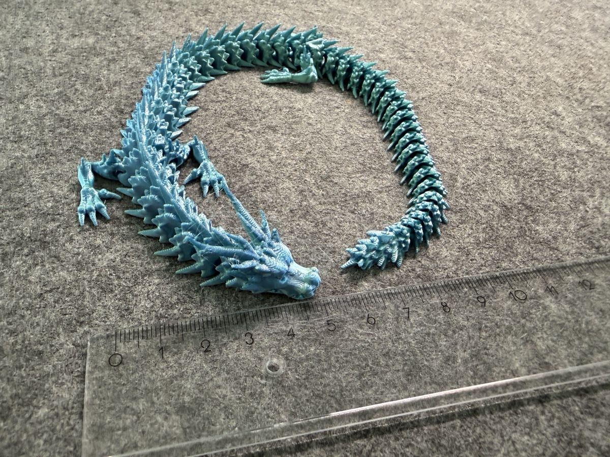 Spielzeuge: Beweglicher Drache 3D-Druck Figur neu hellblau – Neu (gemäss Beschreibung) aus Lachen SZ von NEauto80