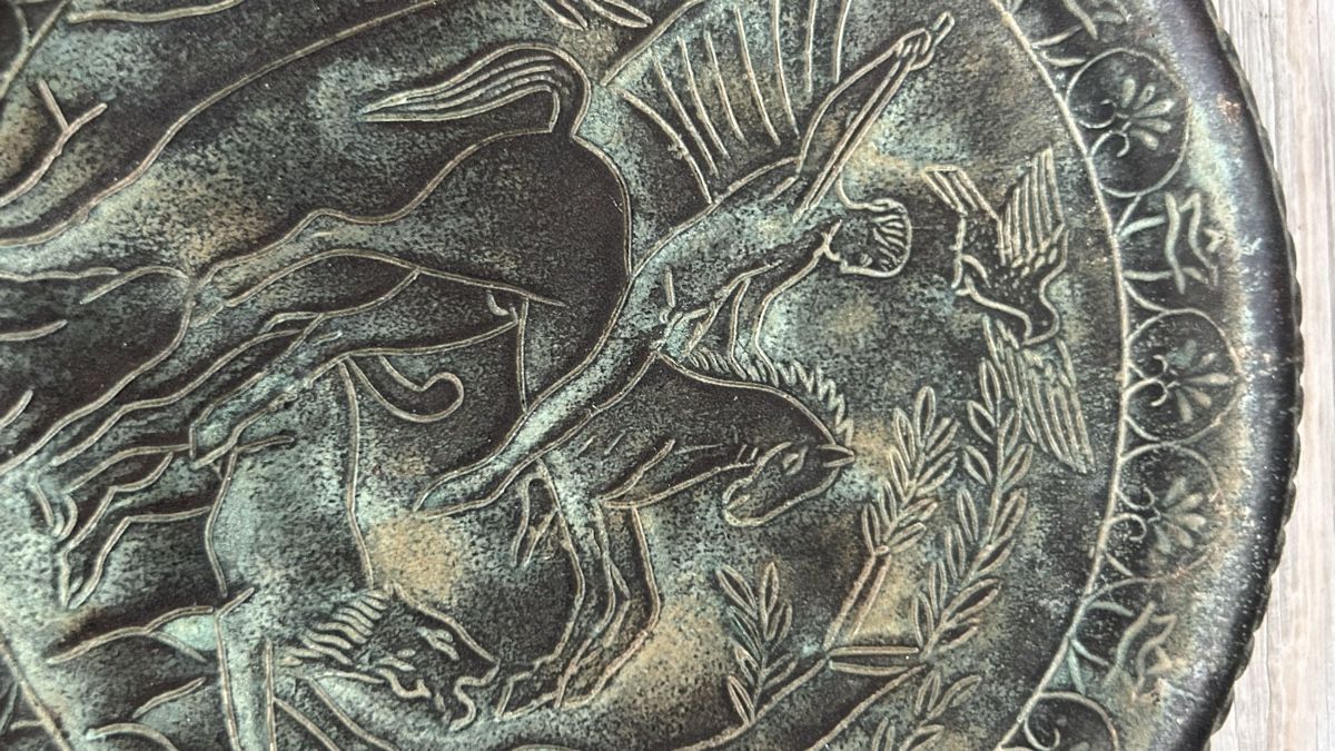 Foto & Immagini: Etruskisch Bronzespiegel mit Ritzzeichnung – Usato da Riedholz venduto da Frettchen63 2