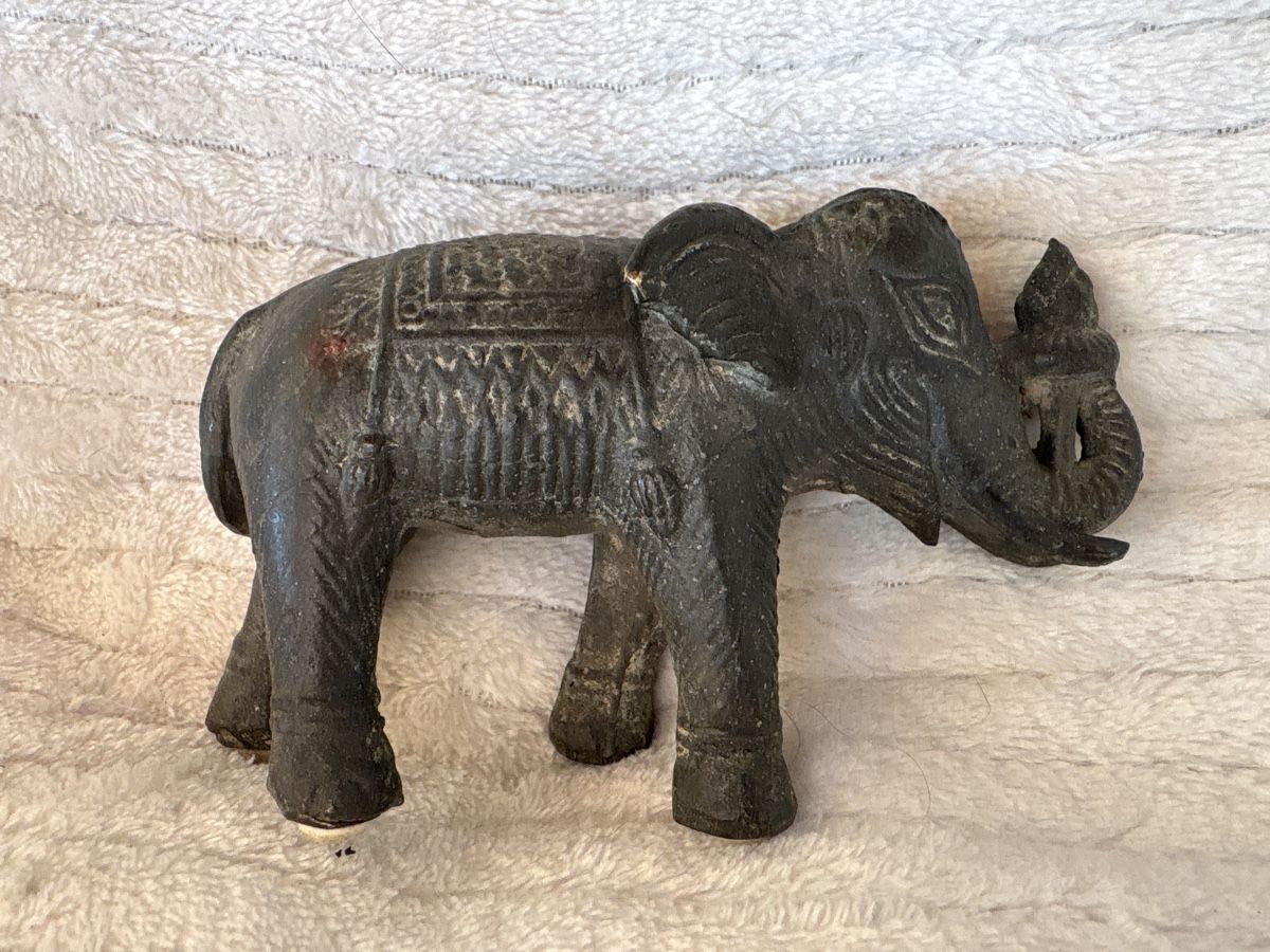 Statuette: Elefant Figur aus Metal – Usato da Rümlang venduto da euqinom16